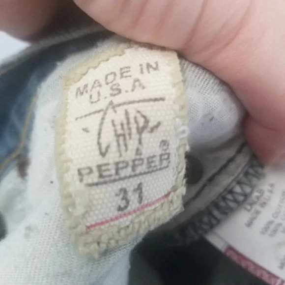 Vintage Chip & Pepper 90's Embroidered "Road To Nirvana" Flare Jeans 31 - Picture 6 of 12